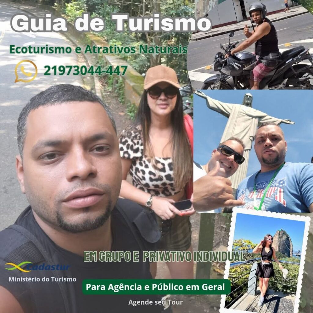 Guia de turismo privativo Allan Oliveira oferecendo tour de moto para cachoeiras no Rio de Janeiro.